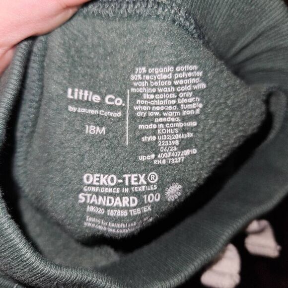 Little Co. By Lauren Conrad Fleece Striped Sweatsuit Baby Size 18 Months - Picture 6 of 6